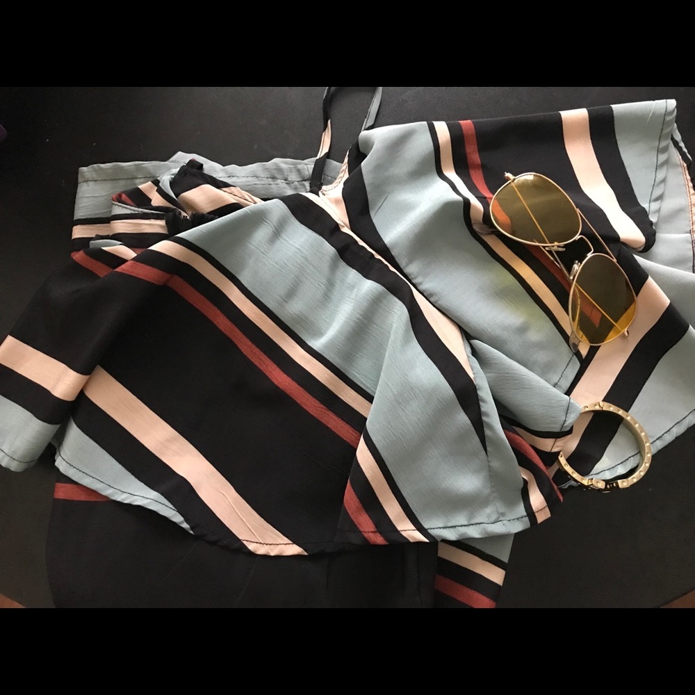 Striped romper